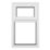 Crystal  Top Opening Clear Triple-Glazed Casement White uPVC Window 610mm x 965mm