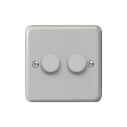 MK Contoura 2-Gang 2-Way  Dimmer Switch  Grey
