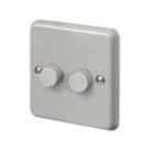 MK Contoura 2-Gang 2-Way  Dimmer Switch  Grey
