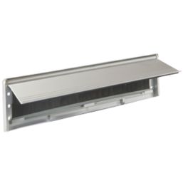 Stormguard Brush Letter Plate Matt Silver 292mm x 75mm