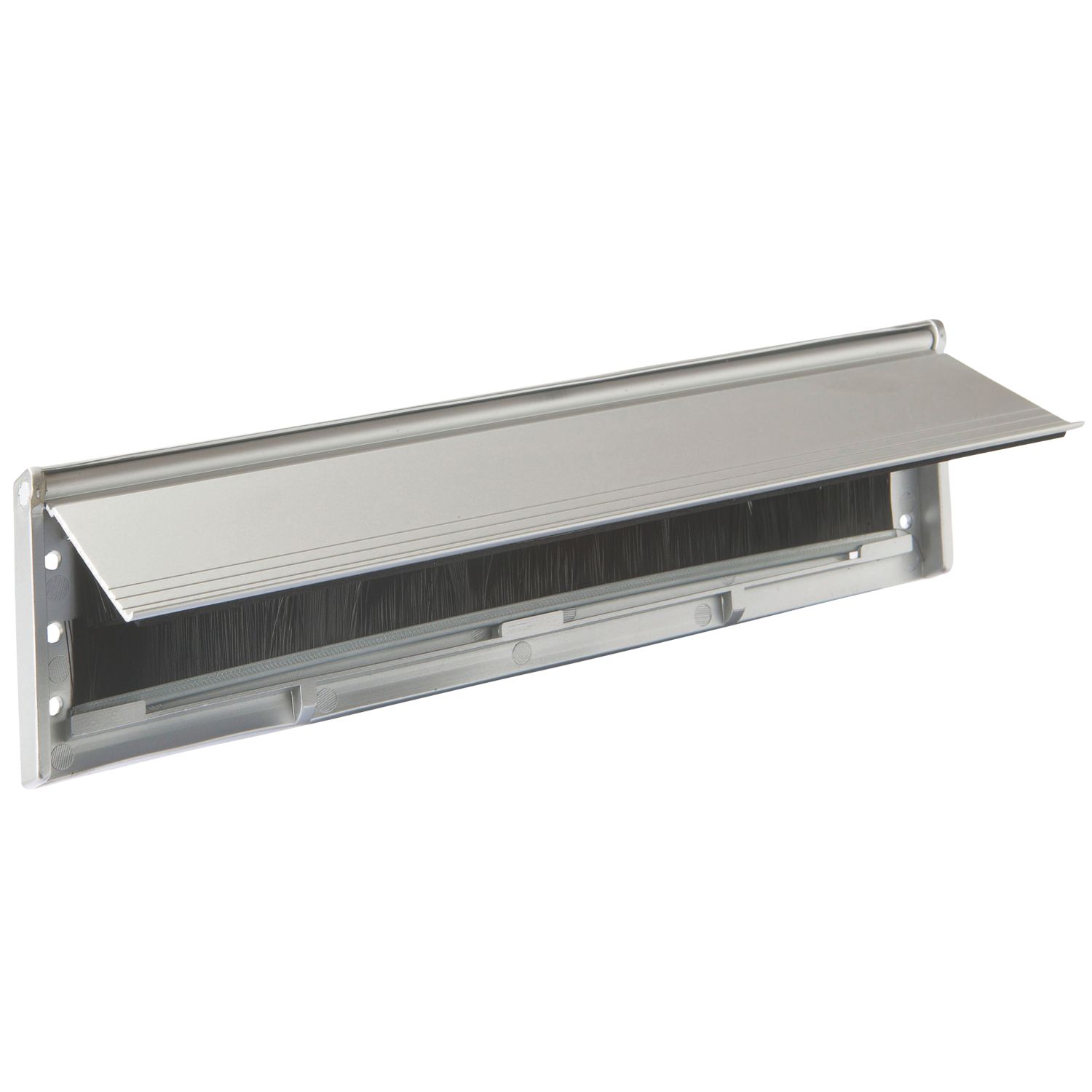 Stormguard Brush Letter Plate Matt Silver 292mm x 75mm (559TF)