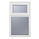 Crystal  Top Opening Obscure Double-Glazed Casement White uPVC Window  905mm x 1115mm