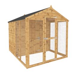 Mercia Staffordshire 6' x 8' (Nominal) Apex Shiplap T&G Timber Dog Kennel