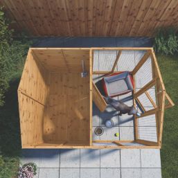 Mercia Staffordshire 6' x 8' (Nominal) Apex Shiplap T&G Timber Dog Kennel