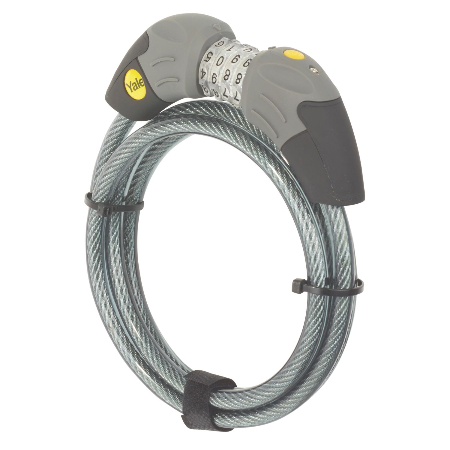 Yale Hardened Alloy Steel Standard Security Combination Cable Lock 1800mm x 10mm (559YW)