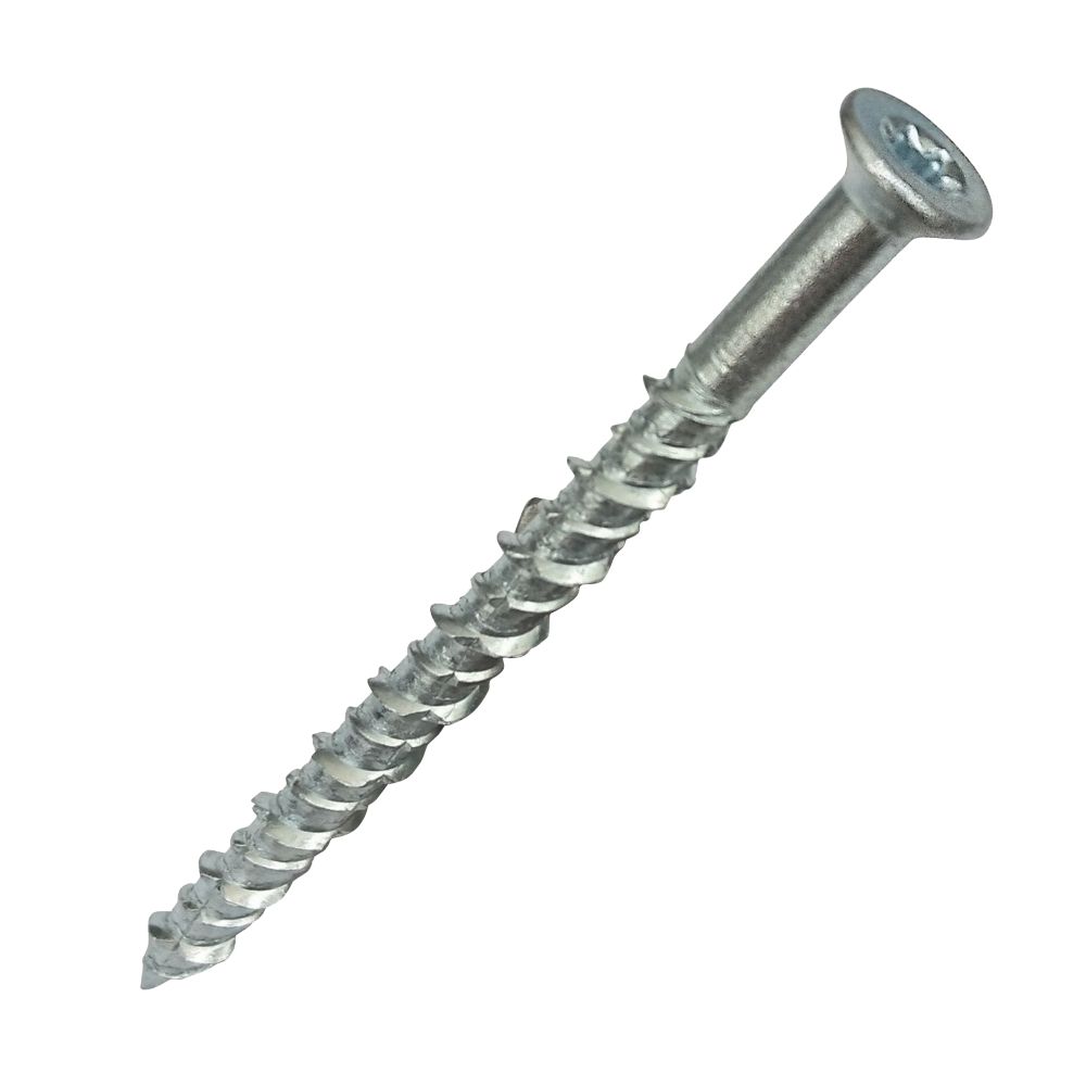 Easydrive TX Countersunk Concrete Screws 6mm x 80mm 100 Pack Screwfix