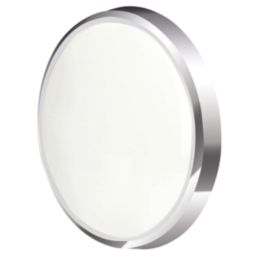 4lite PAVIA LED Wall/Ceiling Light Bulkhead  Chrome 22W 2500lm