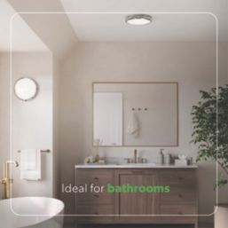 4lite PAVIA LED Wall/Ceiling Light Bulkhead  Chrome 22W 2500lm