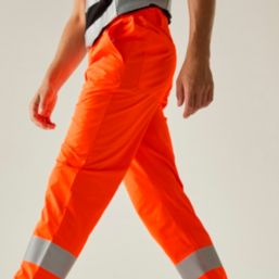 Regatta Pro Contract Stretch Action Trousers Orange 38" W 31" L
