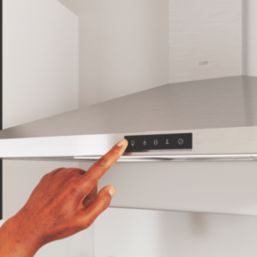 Cooke & Lewis CLCH90LKSS Chimney Hood Silver 898mm