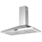 Cooke & Lewis CLCH90LKSS Chimney Hood Silver 898mm