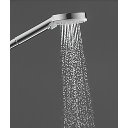 Hansgrohe Ecostat Crometta Combi HP Rear-Fed Exposed Chrome Thermostatic Mixer Shower