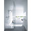 Hansgrohe Ecostat Crometta Combi HP Rear-Fed Exposed Chrome Thermostatic Mixer Shower