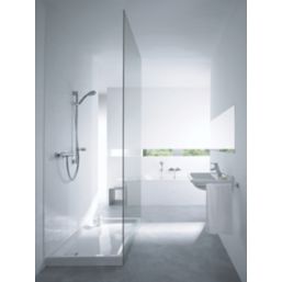 Hansgrohe Ecostat Crometta Combi HP Rear-Fed Exposed Chrome Thermostatic Mixer Shower