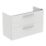 Ideal Standard i.life A Wall-Hung Vanity Unit with Chrome Handles & Basin Matt White 1000mm x 440mm x 630mm