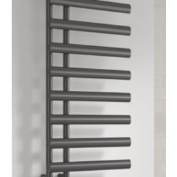 Reina 780mm x 500mm 775BTU Gunmetal Flat Designer Towel Radiator