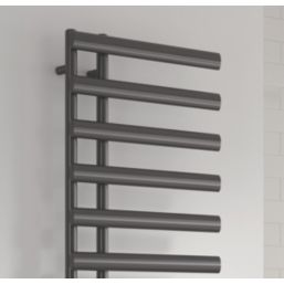 Reina 780mm x 500mm 775BTU Gunmetal Flat Designer Towel Radiator