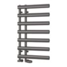 Reina 780mm x 500mm 775BTU Gunmetal Flat Designer Towel Radiator