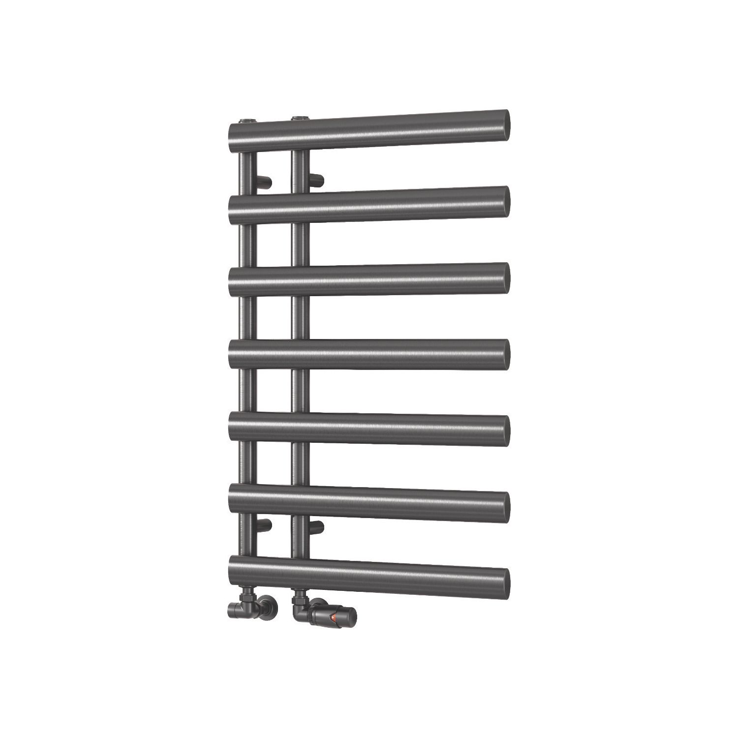 Reina 780mm x 500mm 775BTU Gunmetal Flat Designer Towel Radiator (560LH)