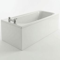 Armitage Shanks Sandringham  Single-Ended Bath Steel 2 Tap Holes 1700mm x 700mm