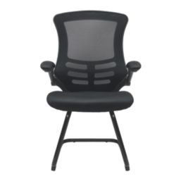 Nautilus Designs Luna Medium Back Cantilever/Visitor Chair Black