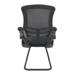 Nautilus Designs Luna Medium Back Cantilever/Visitor Chair Black