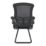 Nautilus Designs Luna Medium Back Cantilever/Visitor Chair Black