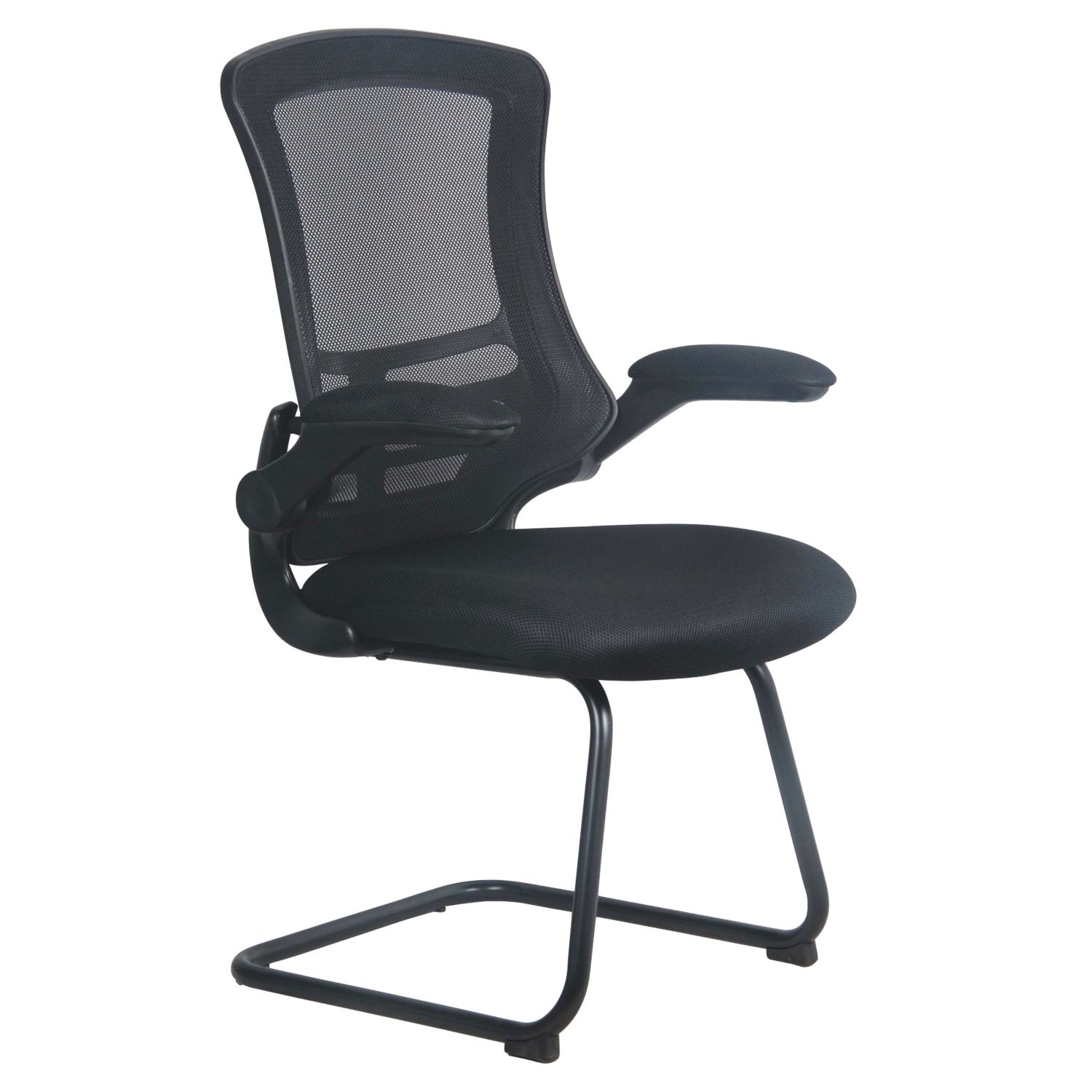 Nautilus Designs Luna Medium Back Cantilever/Visitor Chair Black (560PK)