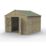Forest Beckwood 10' x 9' 6" (Nominal) Apex Shiplap Timber Shed with Base
