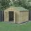 Forest Beckwood 10' x 9' 6" (Nominal) Apex Shiplap Timber Shed with Base