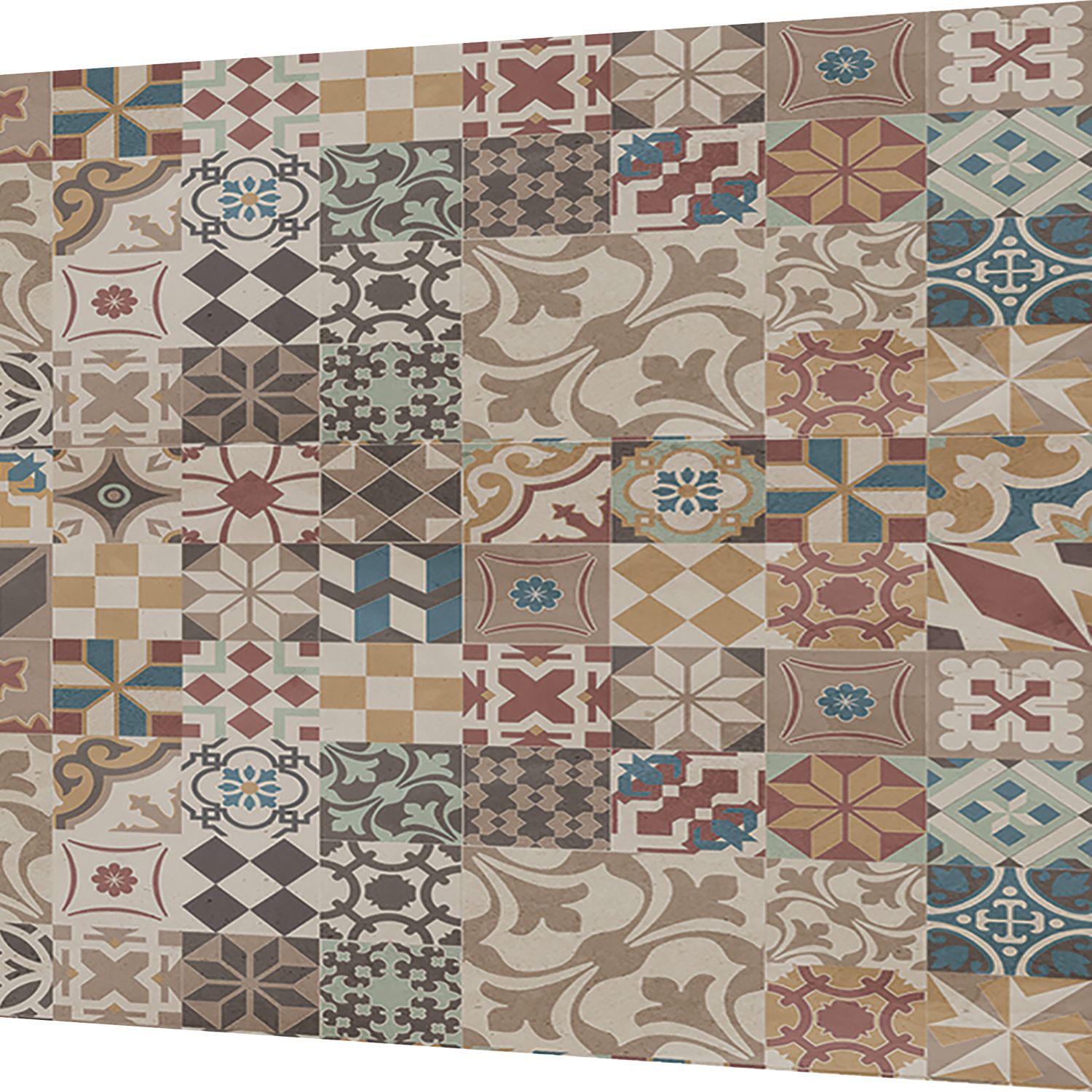 Splashwall Brown/Blue/Yellow/Red Alloy Splashback 900mm x 800mm x 4mm (560RJ)
