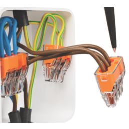 Ideal  32A 3-Way Push-Wire Connectors 100 Pack