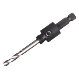 Starrett A1 Hex Shank Multi Material Arbor with 80mm Pilot Drill