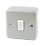 MK Metalclad Plus 10AX 1-Gang 2-Way Metal Clad Light Switch with White Inserts