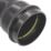 FloPlast  Push-Fit Single Socket Soil Pipes Black 110mm x 3m 2 Pack