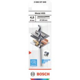 Bosch PointTeQ Straight Shank Metal Drill Bit 4.5mm x 80mm