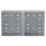 Knightsbridge  4 x 2-Gang Galvanised Steel  Multimedia Plate Back Box 47mm