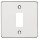 Knightsbridge  1-Module Grid Faceplate Polished Chrome