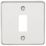 Knightsbridge  1-Module Grid Faceplate Polished Chrome
