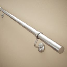 Rothley  Steel Handrail Kit Brushed Silver 3600mm