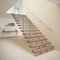 Rothley  Steel Handrail Kit Brushed Silver 3600mm