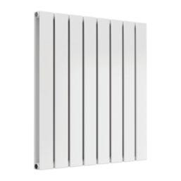 Reina Flat Double 600mm x 588mm 2052BTU White Vertical Designer Radiator