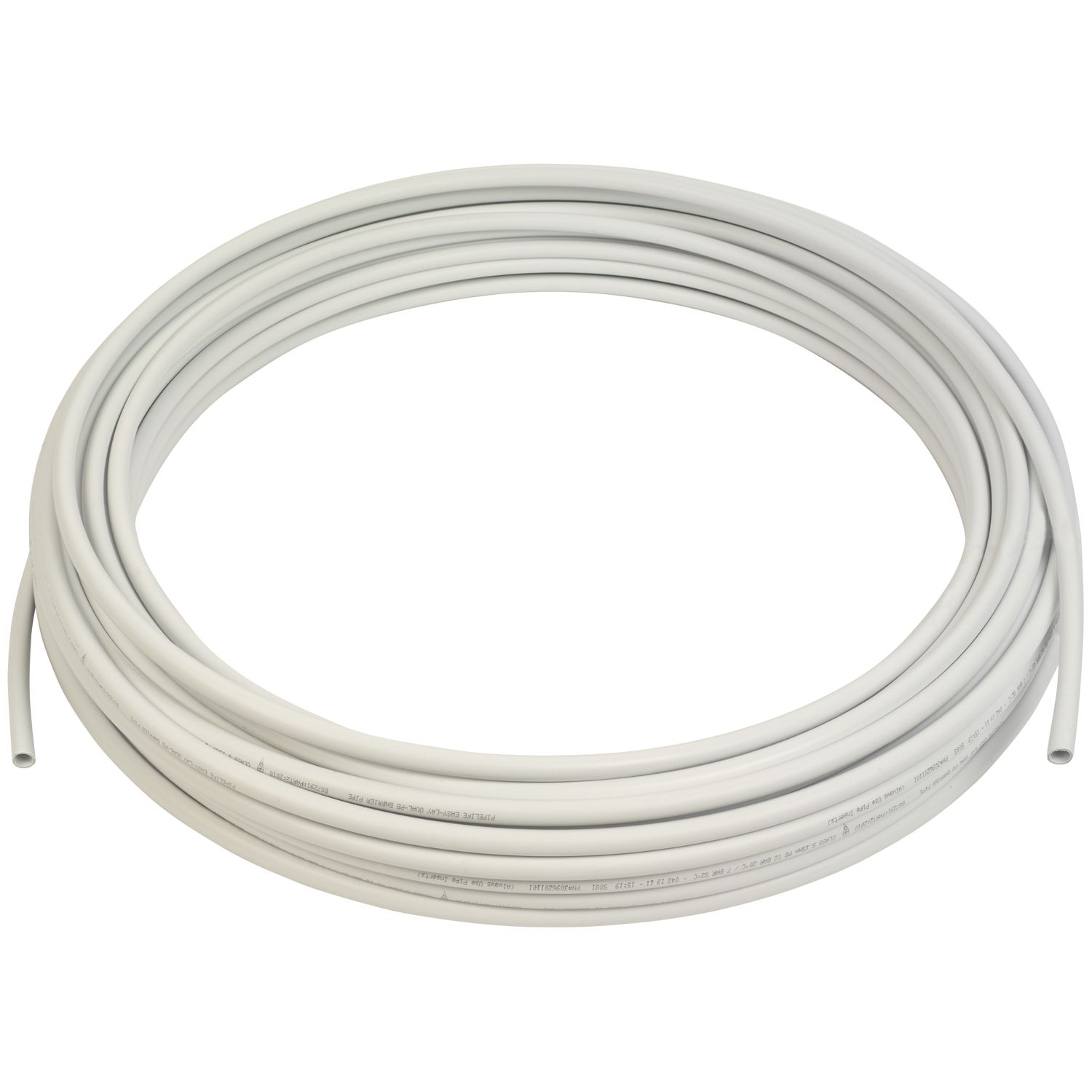 Flomasta Push-Fit PB Barrier Pipe Coil 15mm x 50m White (561FH)