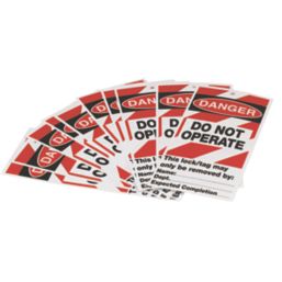 Essentials 'Danger Do Not Operate' Safety Maintenance Tags 10 Pack