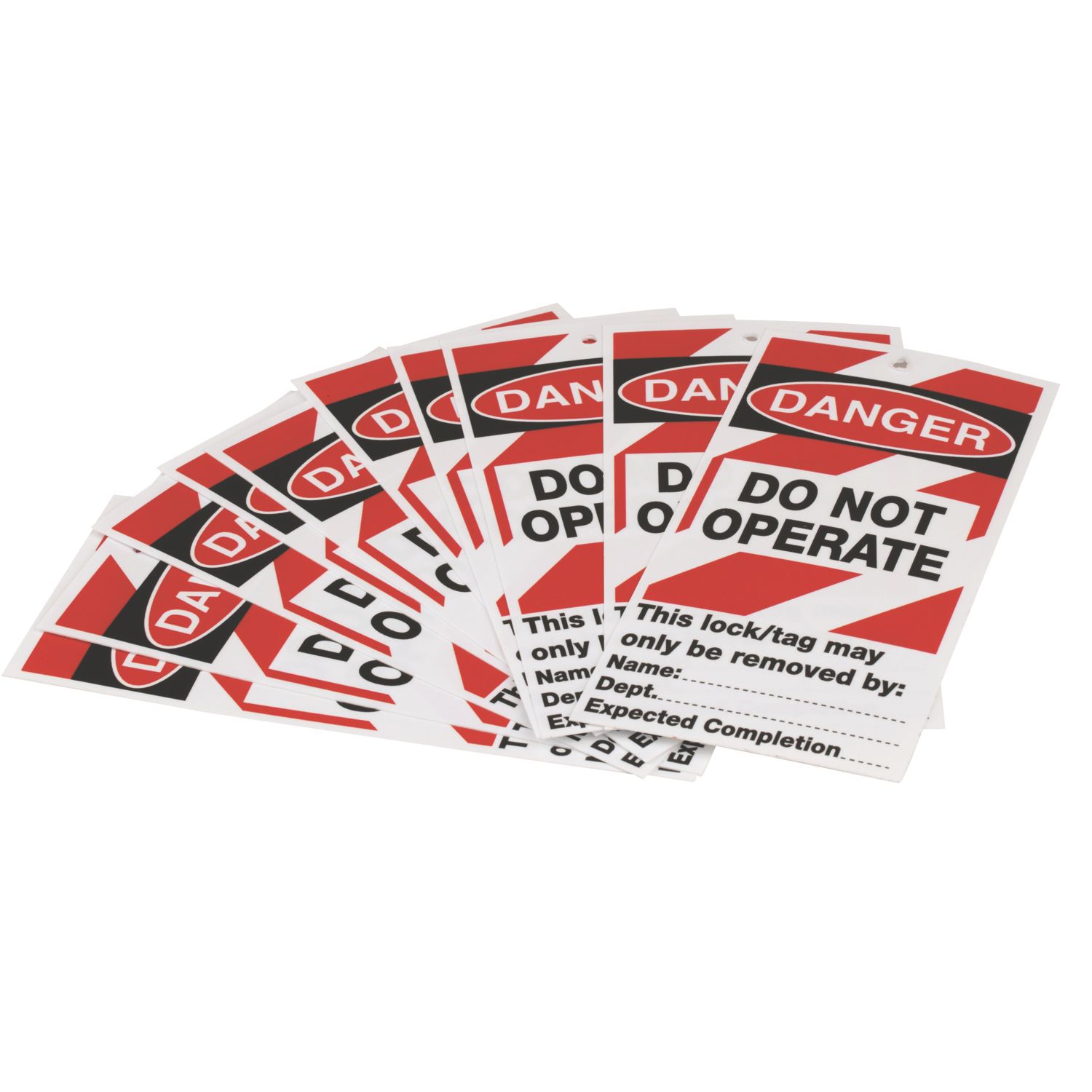 Essentials 'Danger Do Not Operate' Safety Maintenance Tags 10 Pack (561FX)