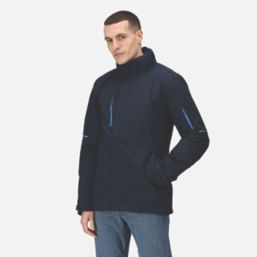 Regatta Exosphere II Waterproof Shell Jacket Navy / Oxford Blue Medium Size 39 1/2" Chest