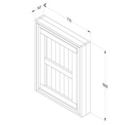 Forest Fold Down Timber Garden Wall Bar 1830mm x 770mm