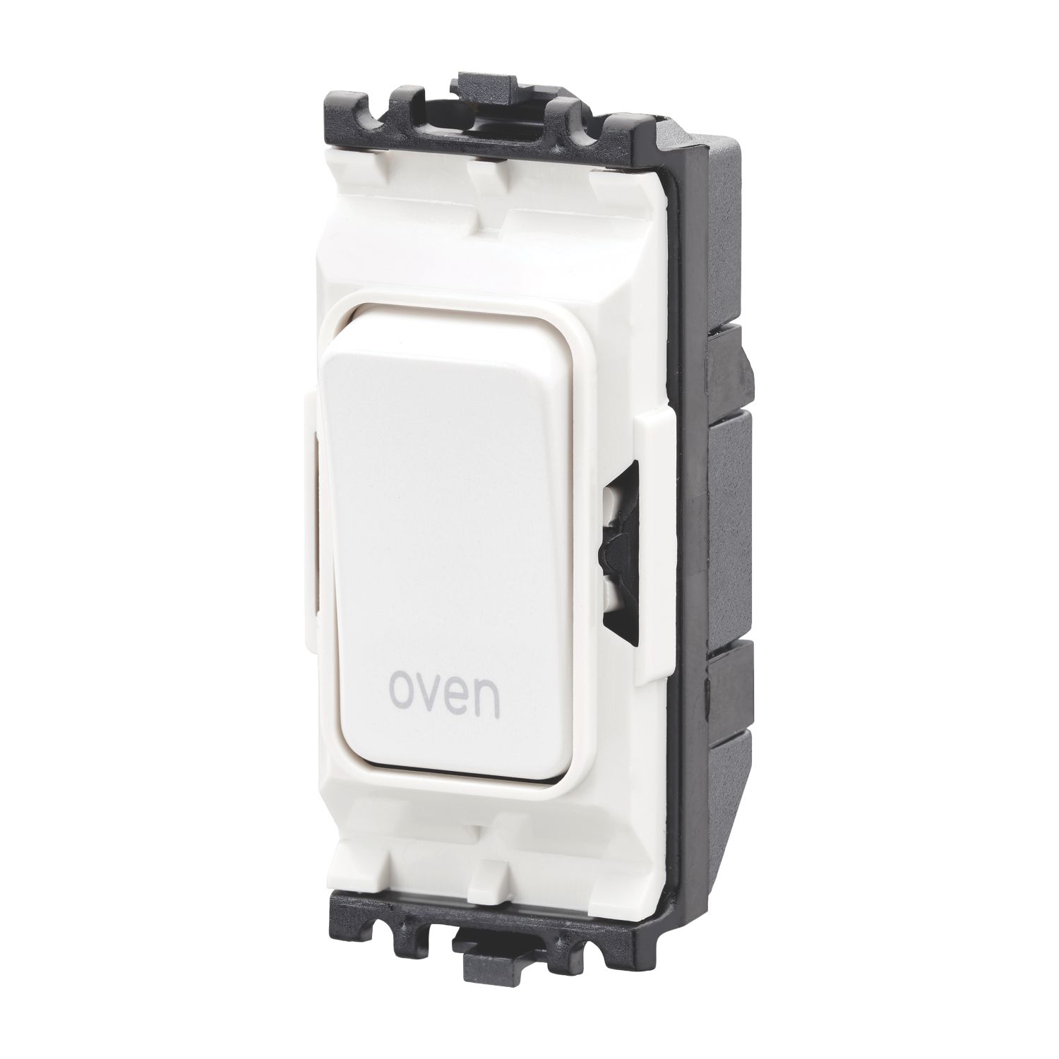 MK Grid Plus 20A Grid DP Oven Switch White with Colour-Matched Inserts (561JR)