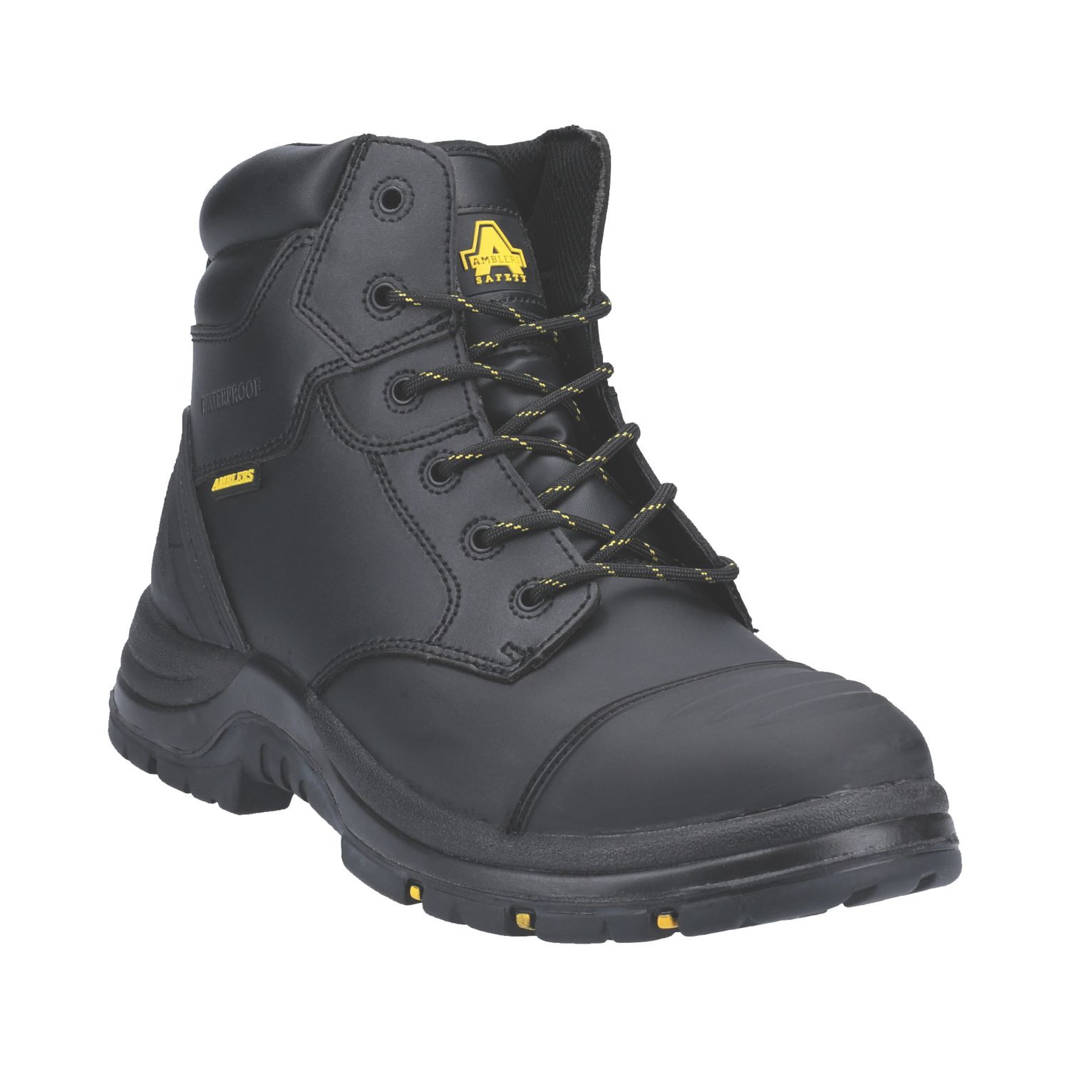 Amblers AS305C Winsford Size 9 Black Waterproof Safety Boots (561JV)