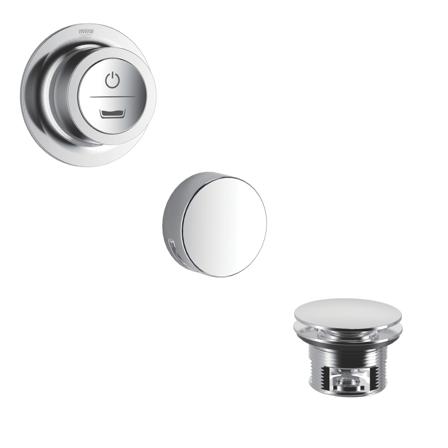 Mira Mode HP/Combi Digital Bath Filler Chrome (561RV)